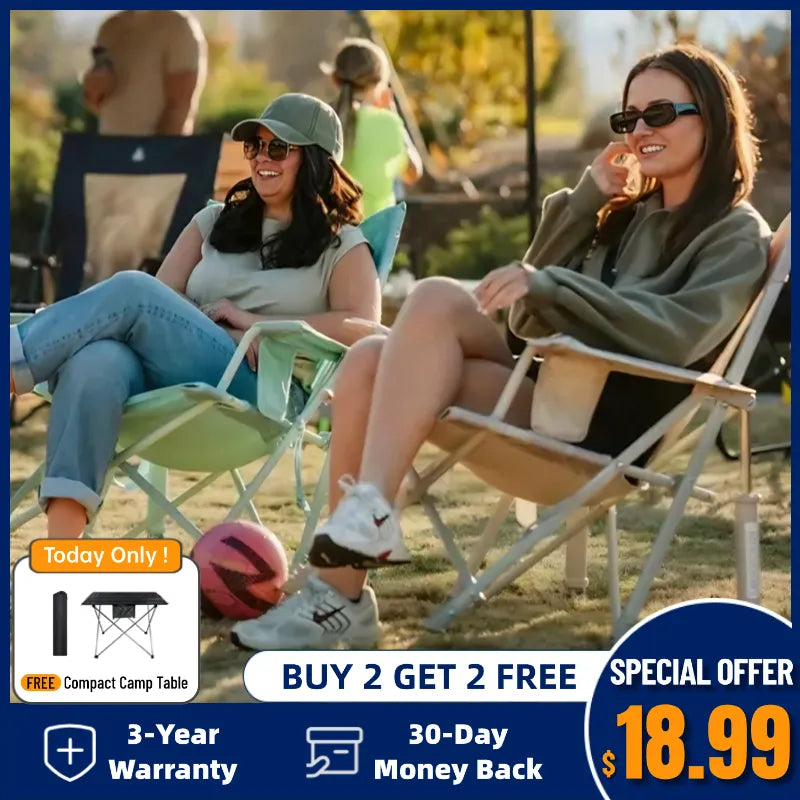 Today Only: Go Anywhere Ultra-Portable Rocker! Buy 2 Get 2 Free + Foldable Table Gift