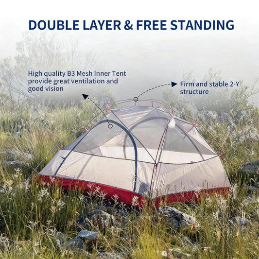 2-Person Ultralight Tent for Backpacking