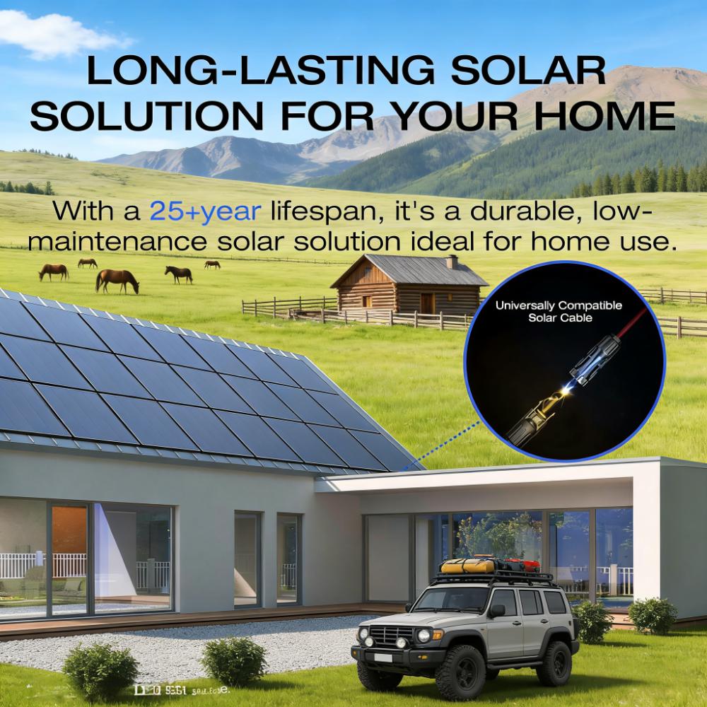 High-Efficiency 75W Solar Panel – 25% N-Type solar cell efficiency for fast, reliable charging.